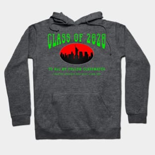 Class of 2020 - Grey, Red and Green Colors Hoodie